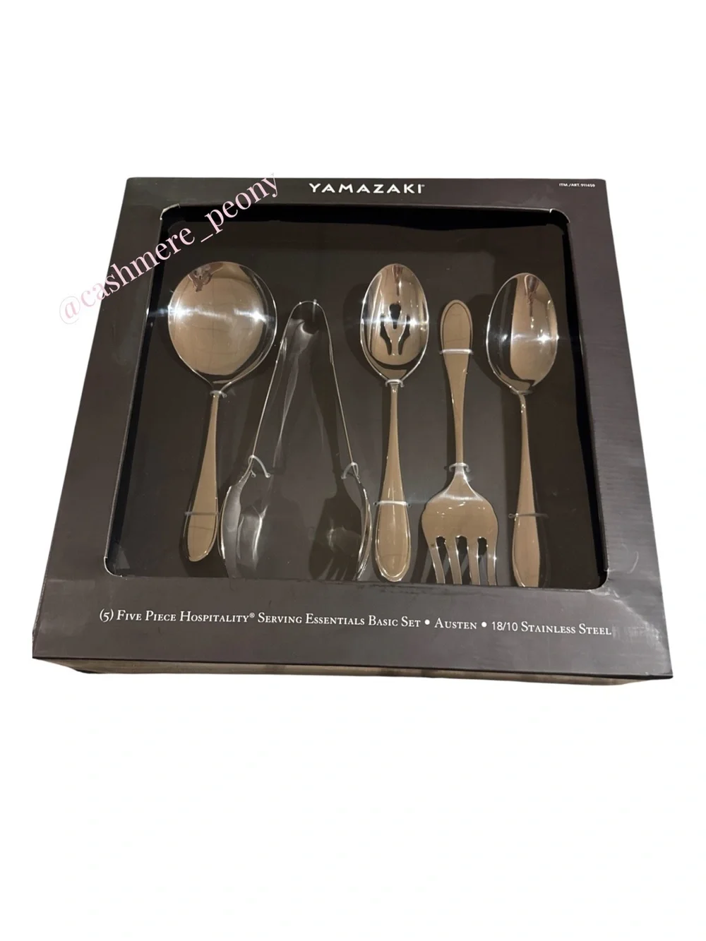Yamazaki Polished Silver 18/10 Stainless Steel 5-Piece Serving Essentials Set